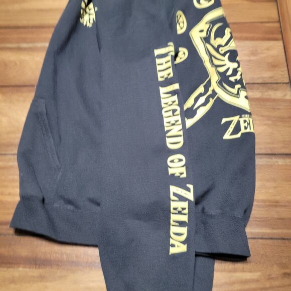 Legend Of Zelda LS Pullover Black Hoodie - Size Small - Picture 3 of 6